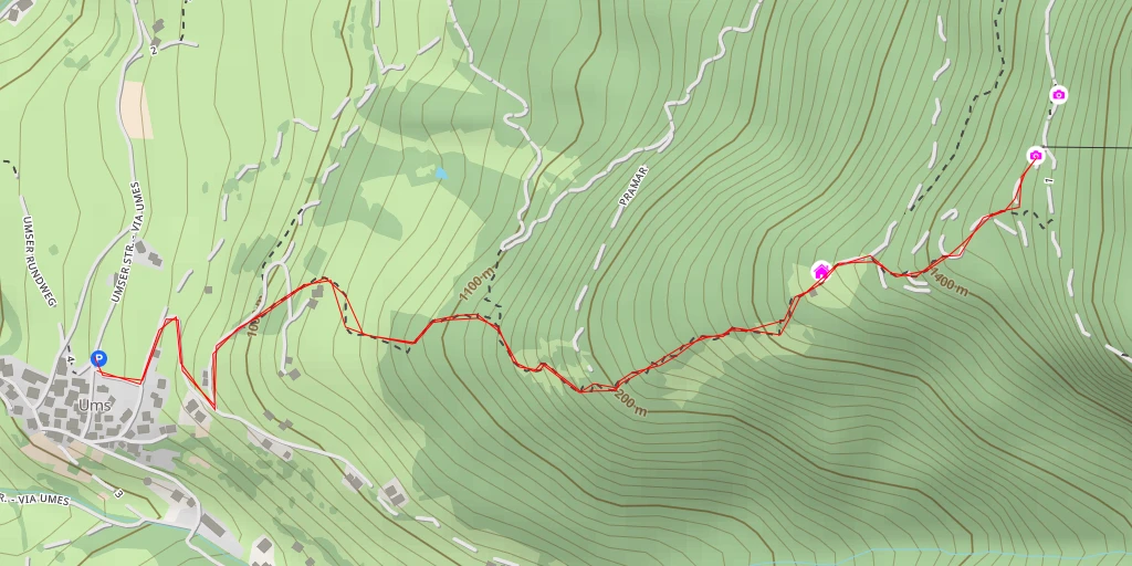 Map of the trail for Weisslahn - Völs am Schlern - Fiè allo Sciliar