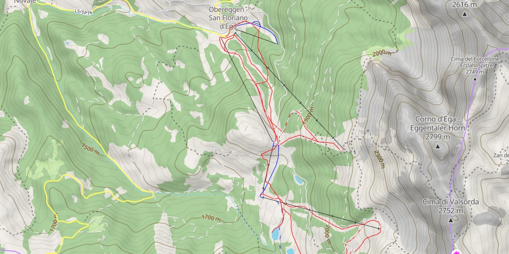 Map of the trail for 11 A - 9