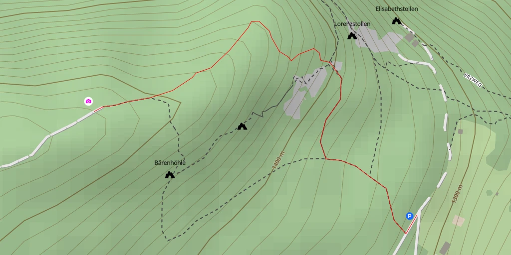 Map of the trail for Bärenhöhle - Villanders - Villandro