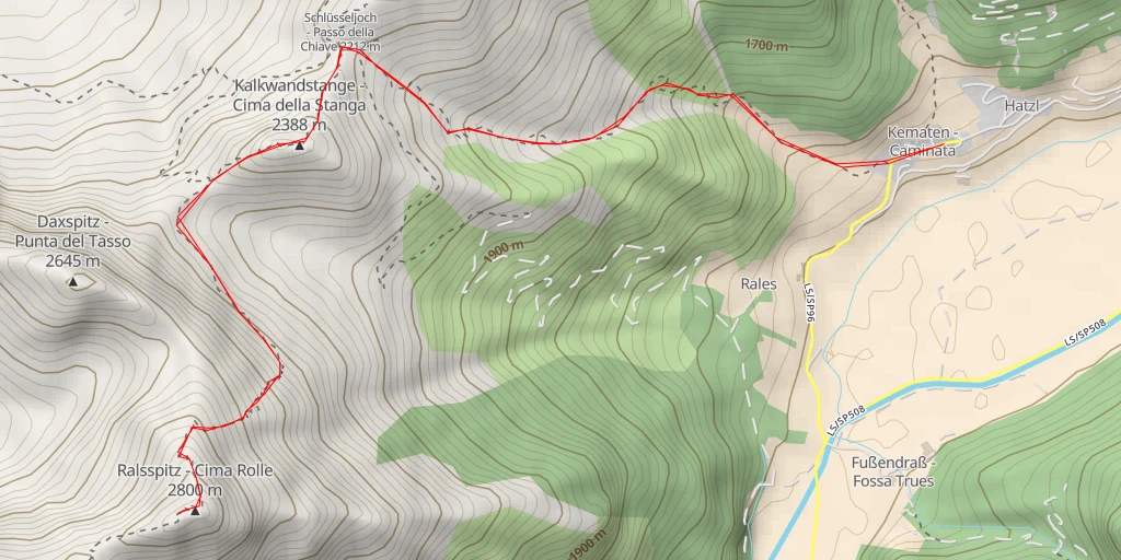 Map of the trail for 39041