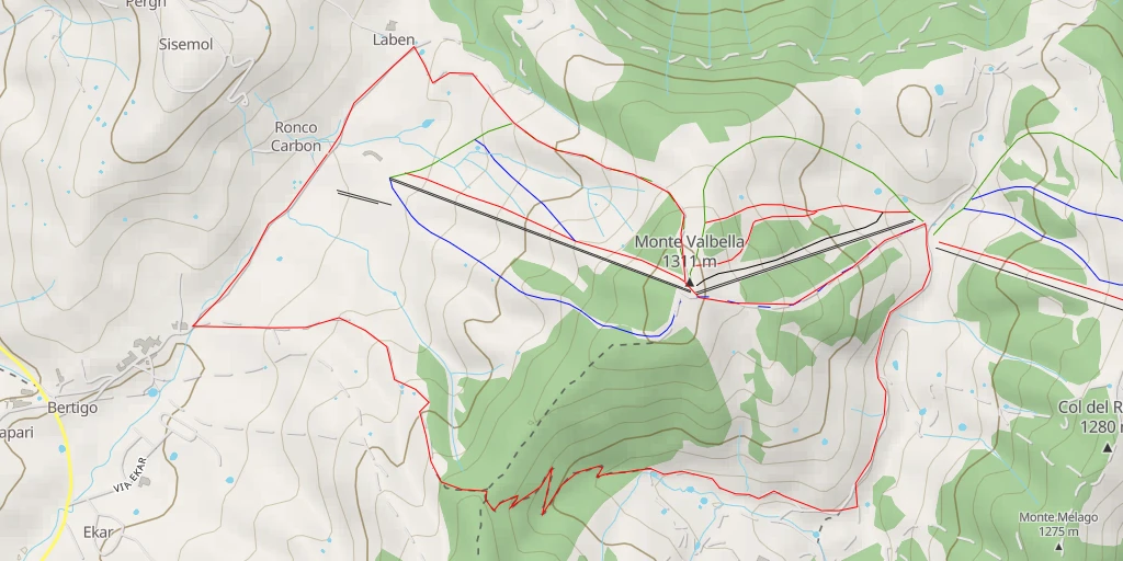 Map of the trail for 