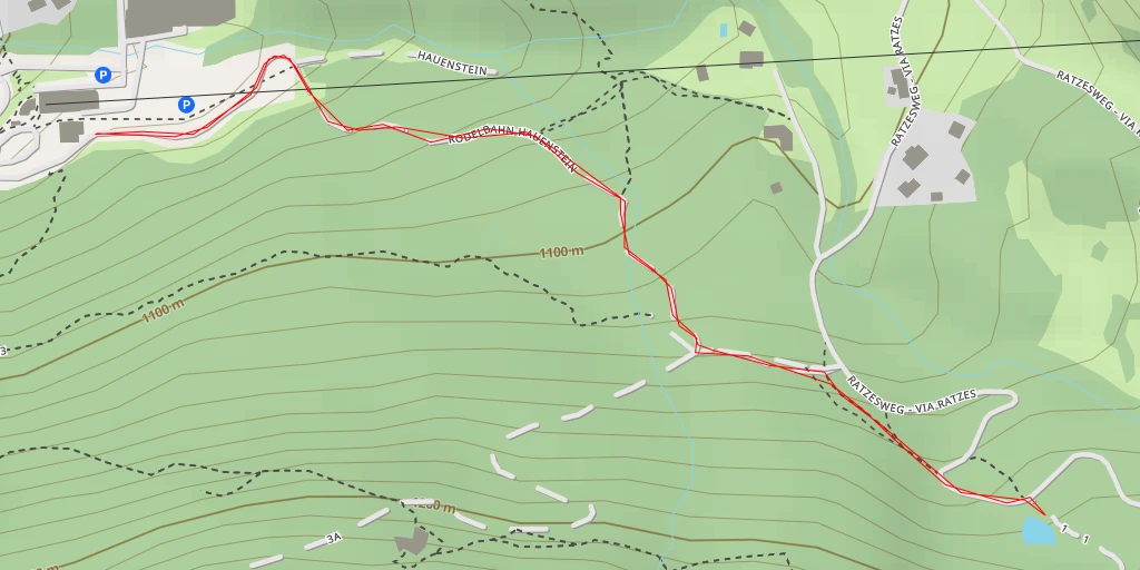 Map of the trail for Kleiner See