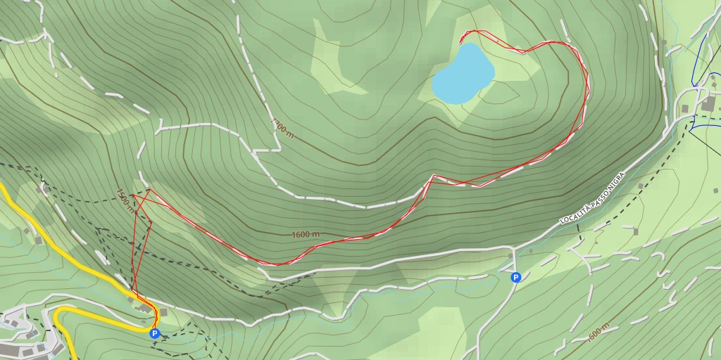 Map of the trail for Beschneiungsteich Moseralm - Laghetto per l'innevamento di Malga Moser - Schönblickweg - Via Bellavista