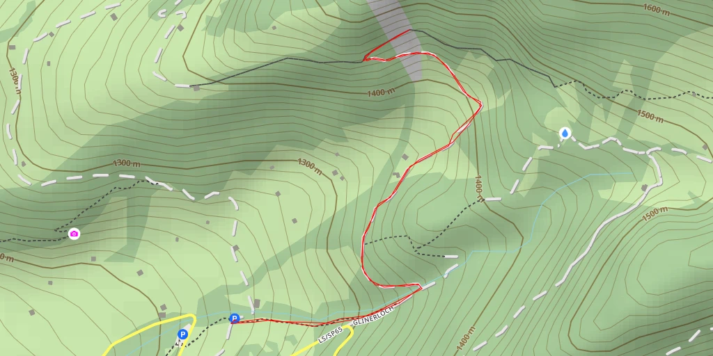 Carte de l'itinéraire :  Kesselspitz - Cresta del Catino