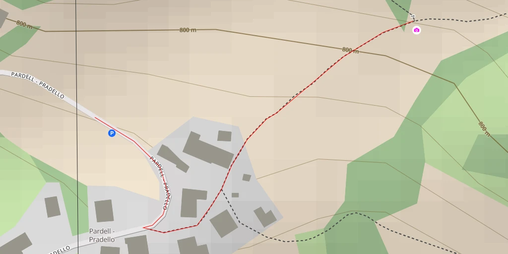 Map of the trail for Pardell - Pradello - Klausen - Chiusa