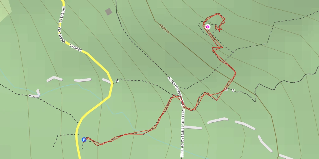 Map of the trail for Kaiserstein