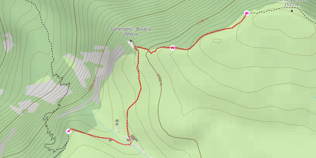 Map of the trail for Hexenbänke