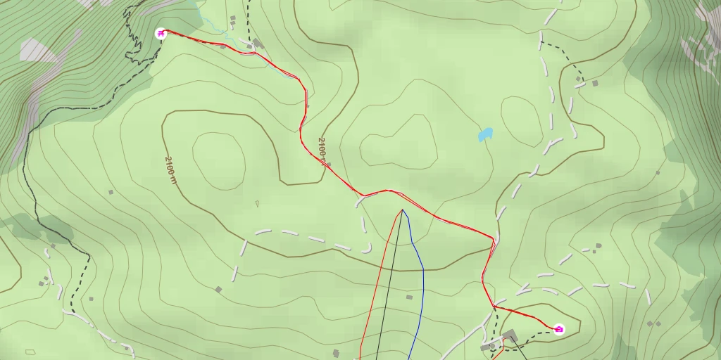 Map of the trail for Bulacia - Engelrast