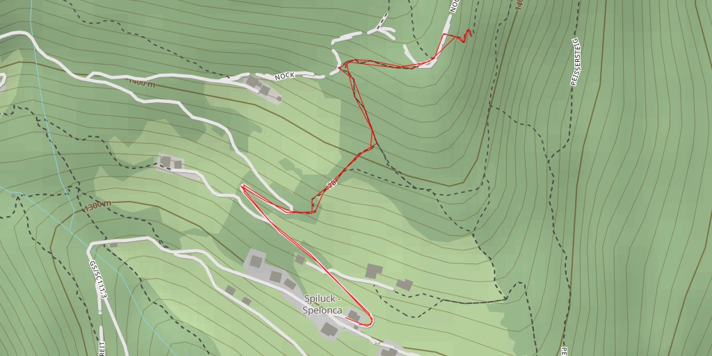 Map of the trail for Panoramakino