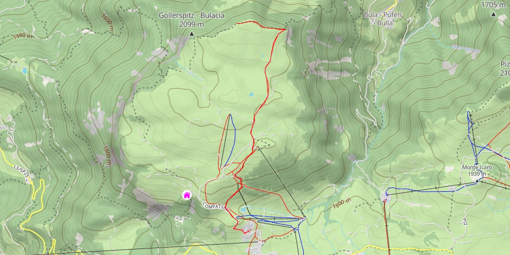 Map of the trail for Hexenbänke