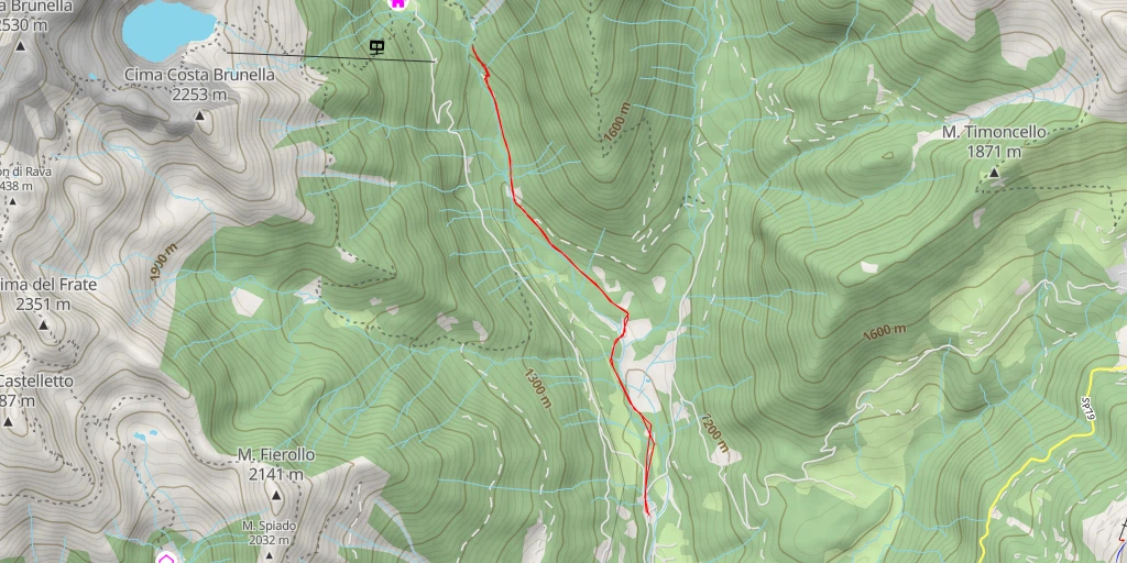 Carte de l'itinéraire :  Salton de la Centale