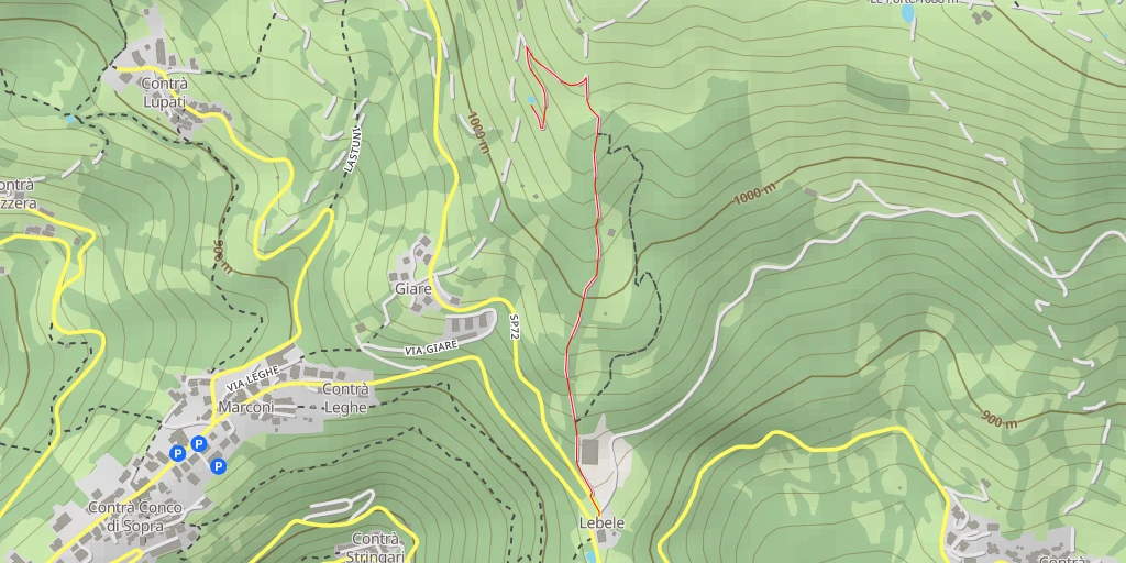 Map of the trail for Pineta Parck - Pineta Parck