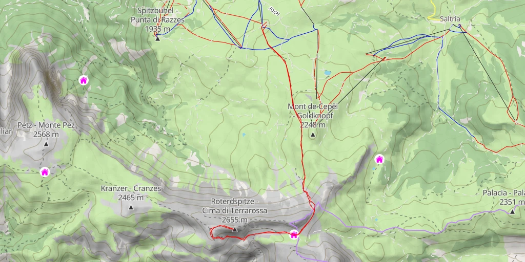 Map of the trail for 4B - Maximiliansteig