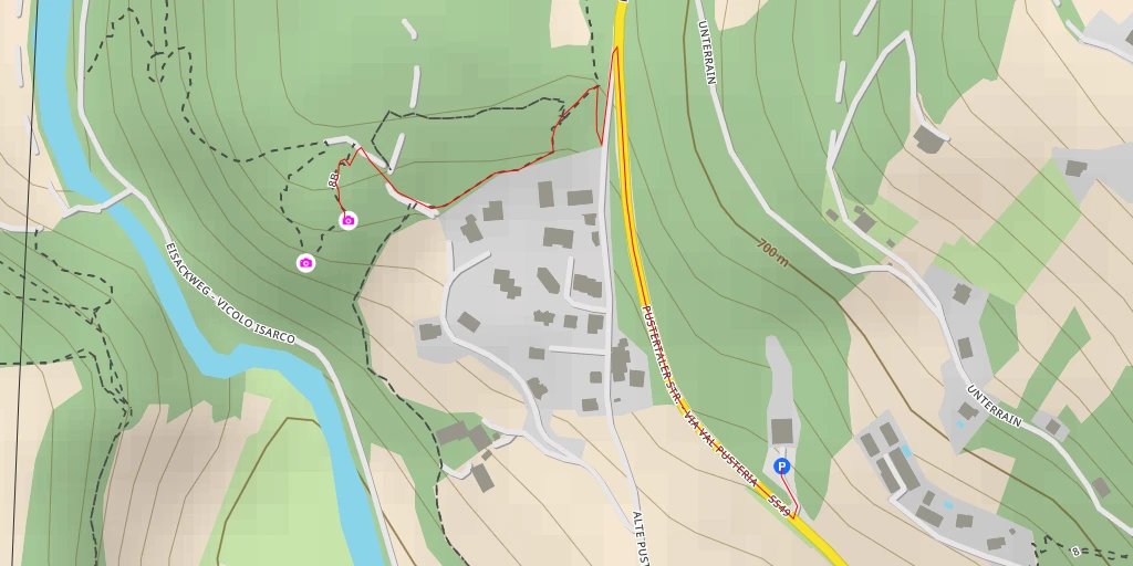 Map of the trail for Nössingbühel