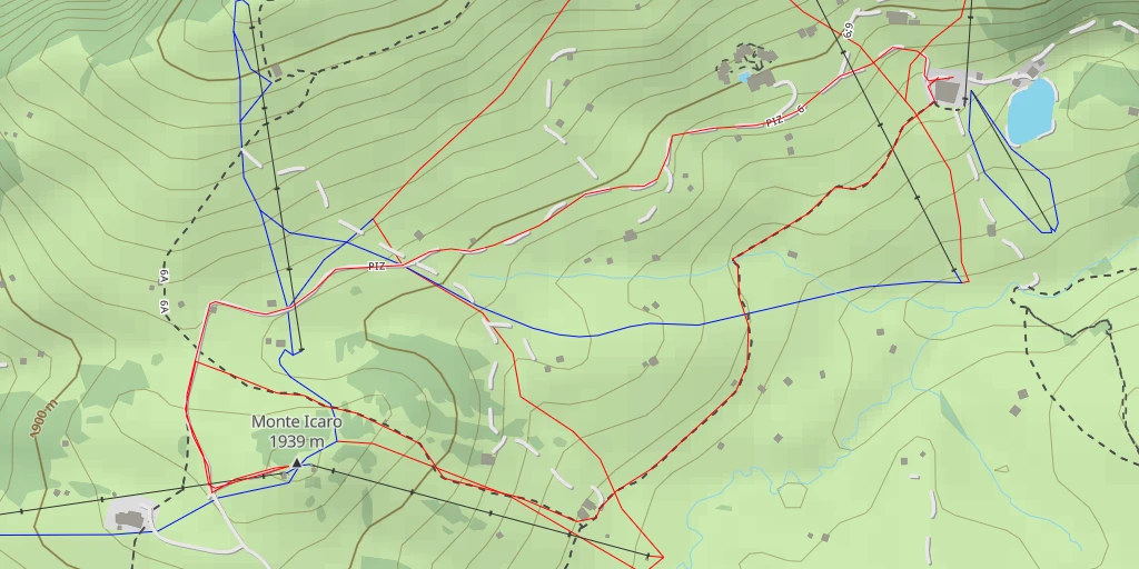 Map of the trail for Piz