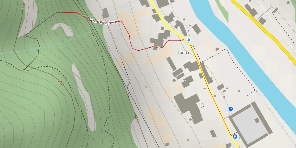 Map of the trail for Alta Via del Tabacco - Alta Via del Tabacco