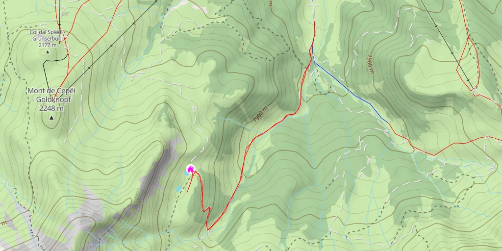 Map of the trail for 7 - 7 - Kastelruth - Castelrotto