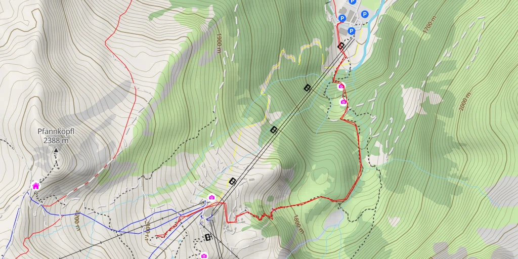 Map of the trail for Gletscherflohsafari - Gletscherflohsafari