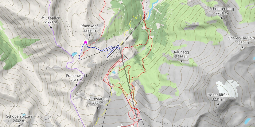 Map of the trail for 526