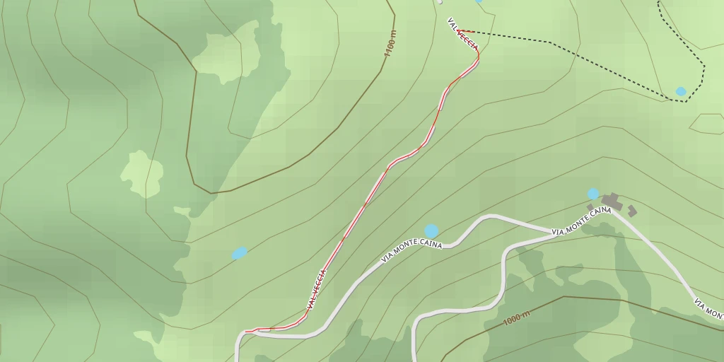 Map of the trail for Val Veccia - Val Veccia