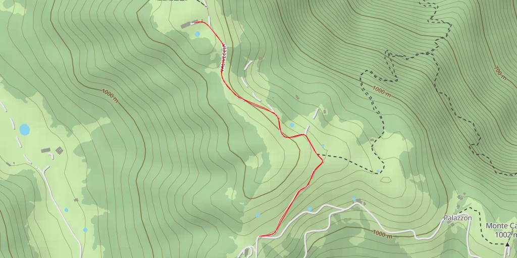 Map of the trail for Val Veccia - Val Veccia