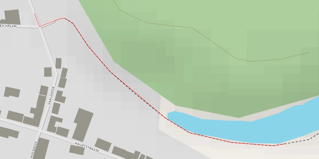 Map of the trail for Hauptstraße