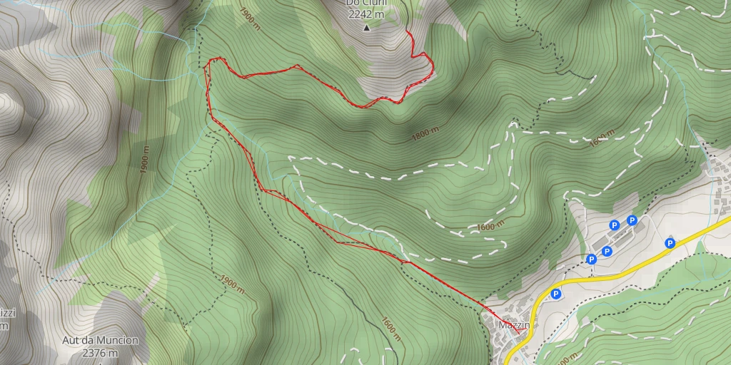 Carte de l'itinéraire :  Do Ciuril