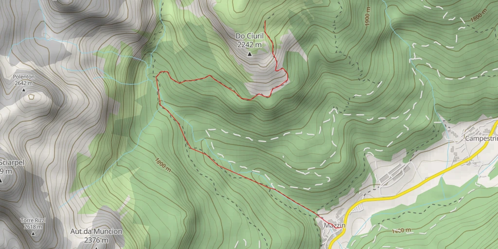 Carte de l'itinéraire :  Socresta