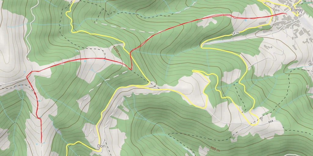 Map of the trail for SP76 - SP76