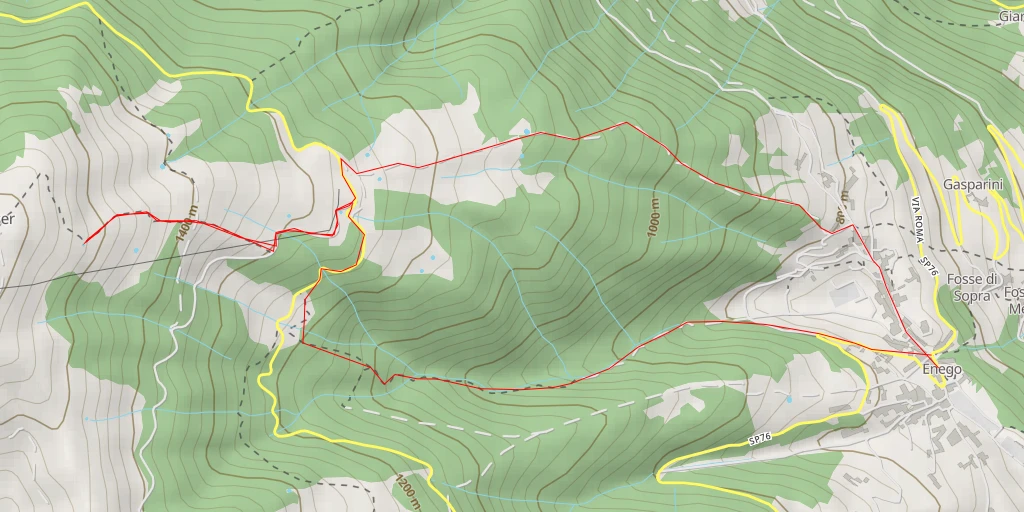 Map of the trail for Sentiero dei Cippi