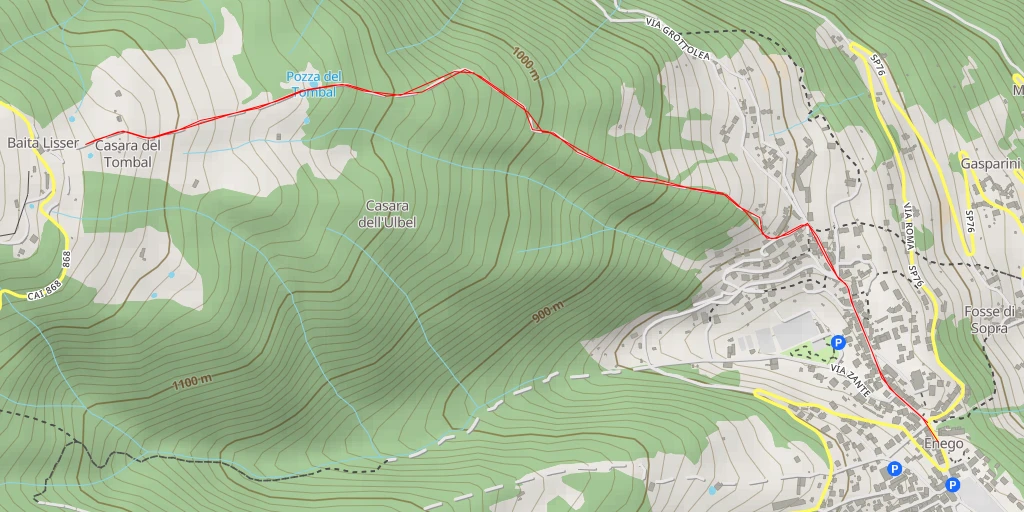 Carte de l'itinéraire :  