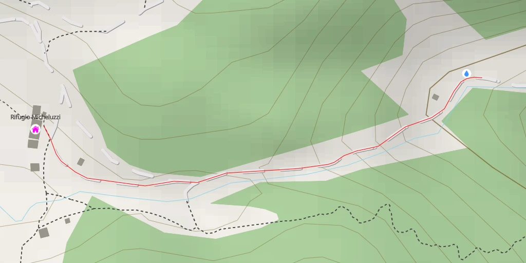 Carte de l'itinéraire :  Rifugio Micheluzzi