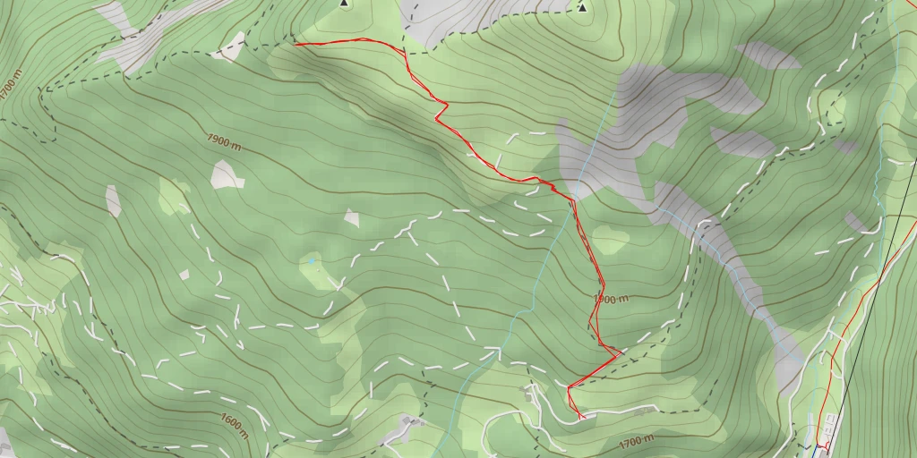 Map of the trail for Crujëta