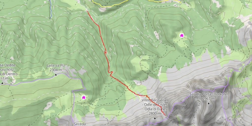 Map of the trail for Kumedel