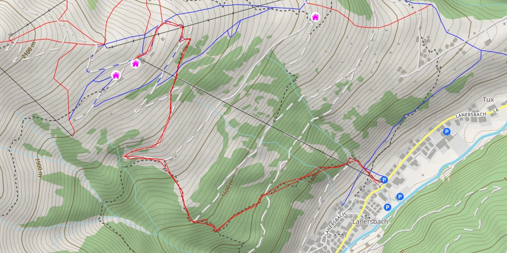 Map of the trail for Berggasthaus Eggalm