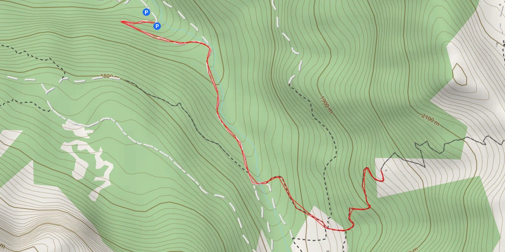 Carte de l'itinéraire :  Sentiero forestale Sora la Crepa - San Giovanni di Fassa