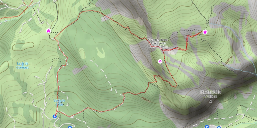 Map of the trail for Stevia