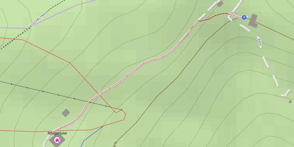 Map of the trail for Rifugio Salei