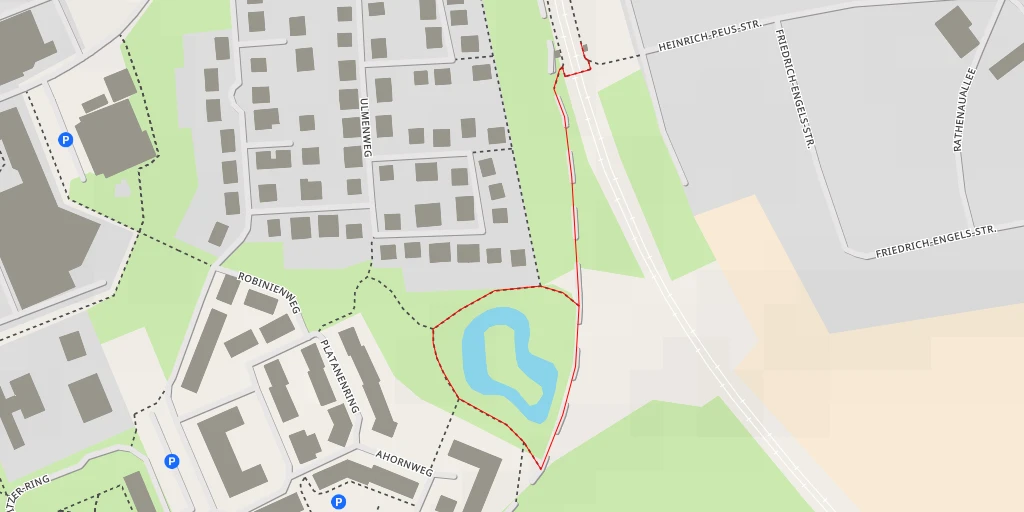 Map of the trail for Eschenweg