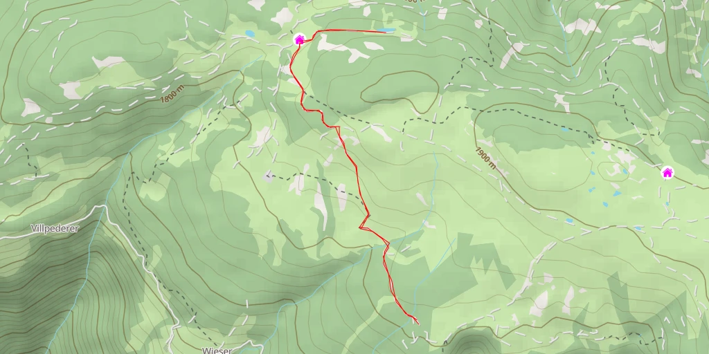 Map of the trail for Almweg - Via della Malga - Almweg - Via della Malga