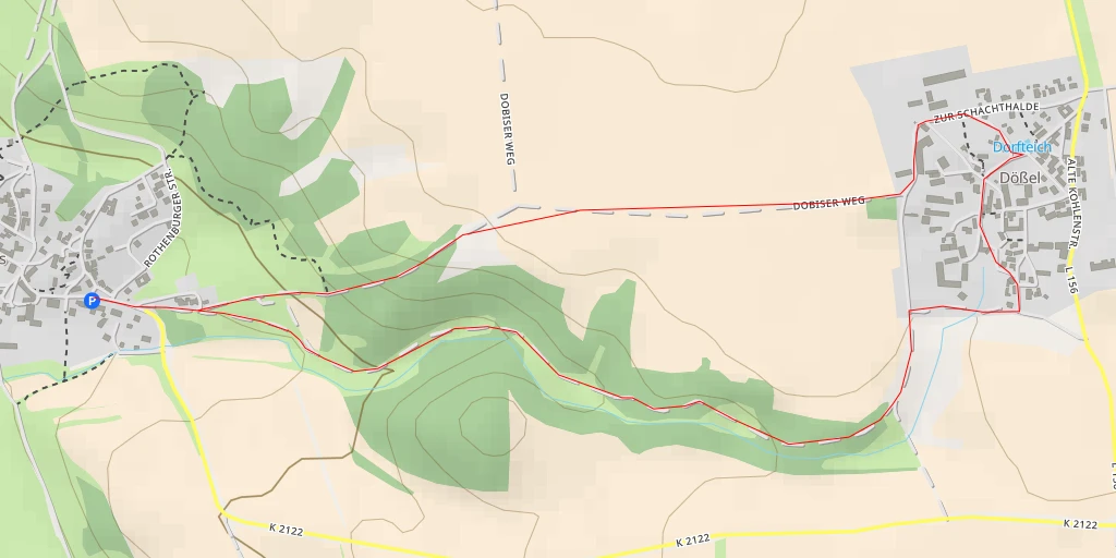 Map of the trail for Dorfteich