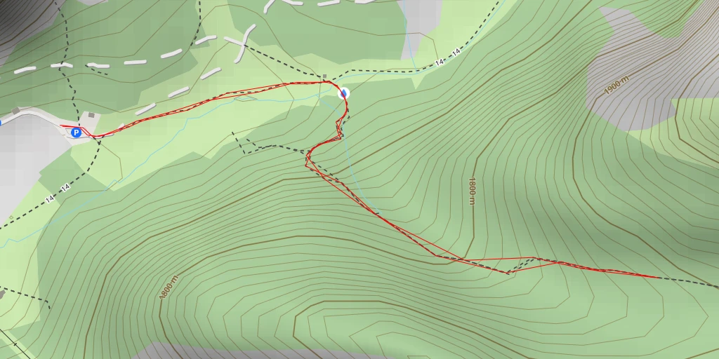 Carte de l'itinéraire :  Piza de Chedul