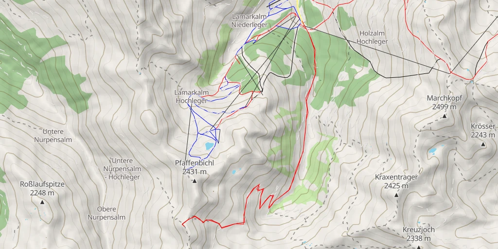 Map of the trail for Kleiner Gilfert