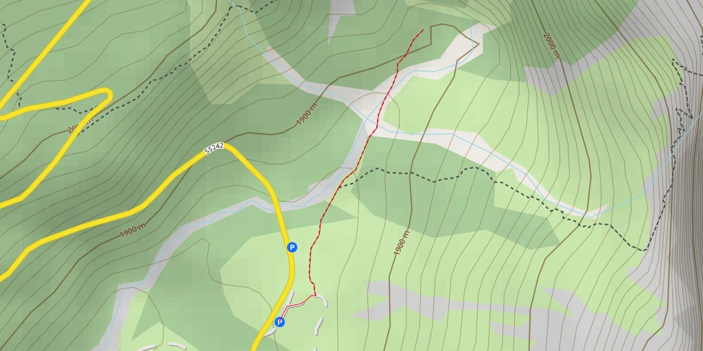 Carte de l'itinéraire :  SS242