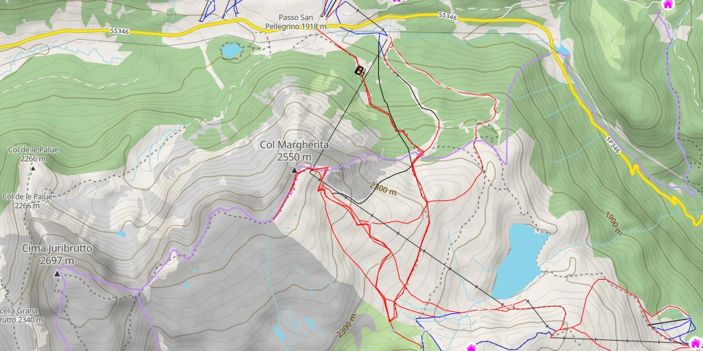 Map of the trail for Alta Via Mariota n 695 - Alta Via Mariota n 695