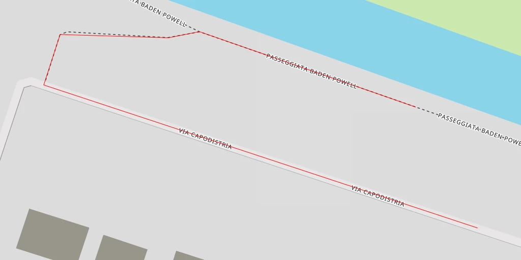 Map of the trail for Passeggiata Baden Powell - Passeggiata Baden Powell - Rovigo