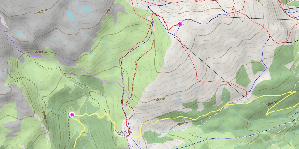 Carte de l'itinéraire :  Laresei - Falcade