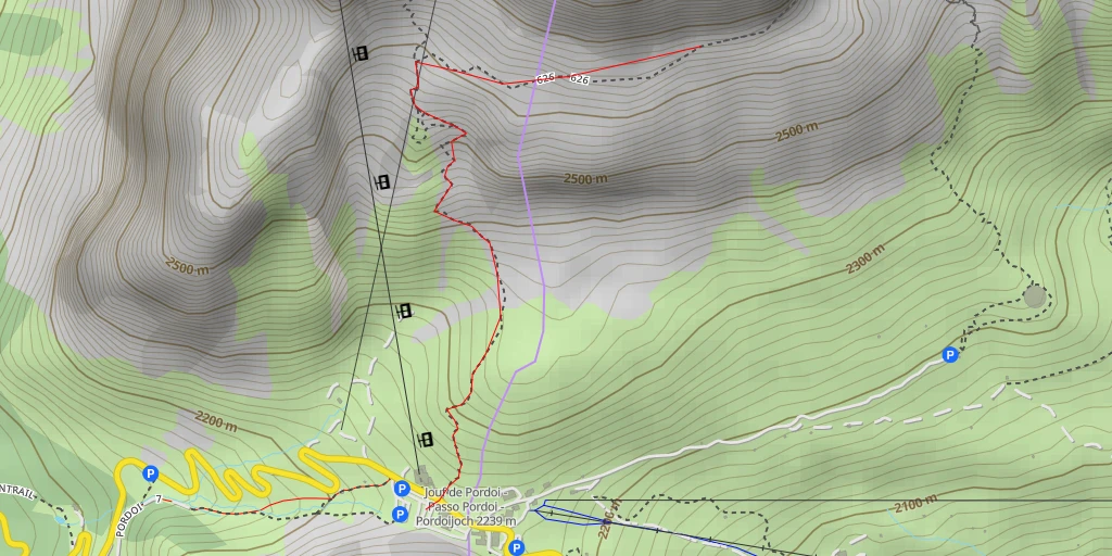 Map of the trail for Torre Roma