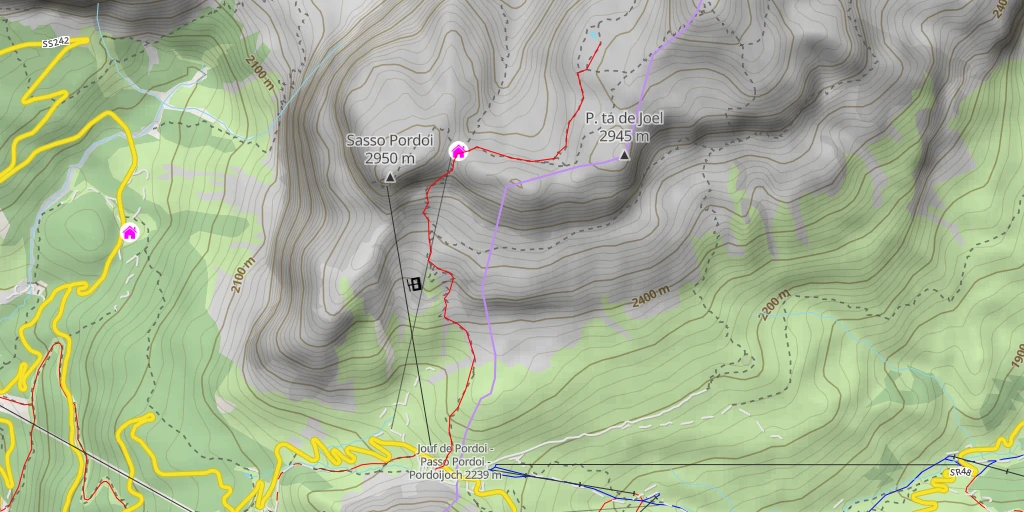 Map of the trail for Valon del Fos - Valon del Fos