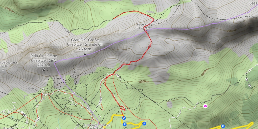 Carte de l'itinéraire :  Eastern Cir approach - Eastern Cir approach